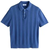 Next Poloshirt Regular Fit Poloshirt aus Strick, Pointelle (1-tlg)