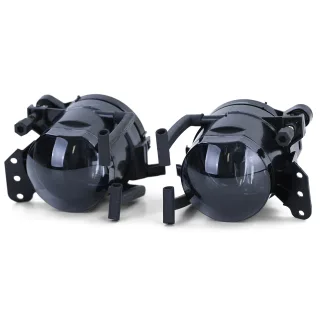 Klarglas Nebelscheinwerfer Schwarz LINKS + RECHTS für BMW 3er E46 Coupe Cabrio 6er E63 E64 X3 E83
