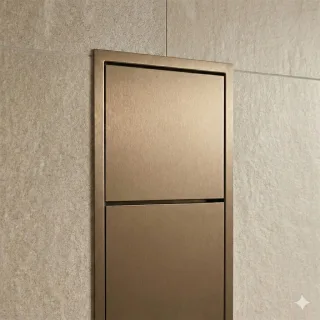 emco WC-Modul asis 150 elox Unterputz, 809 mm, Türanschlag rechts ohne Einbaurahmen,,978303252 978303252