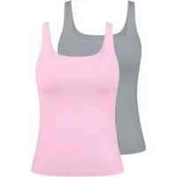 sloggi Unterhemd 2er Pack GO Sense (Spar-Set, 2-St) Unterhemd / Top - Nahtlos - Tank Top in modern-puristischem Design