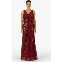 Kraimod Abendkleid mit V-Ausschnitt