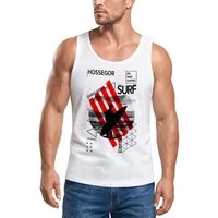 Neverless Tanktop Herren Tank-Top Foto Print Schrift Big Wave Surfing Collage Surfer mit Print