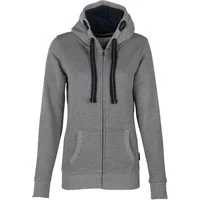 HRM Kapuzensweatjacke Frauen Sweatjacke mit Kapuze / Kapuzensweater mit Reißverschluss Innen angeraut - Gr. XS bis 5XL
