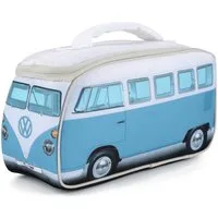 VW Collection by BRISA Lunchbox Volkswagen T1 Bulli Bus Brotdose, Polyester D600, PU beschichtet, (1-tlg), elegante Allzwecktasche in blau