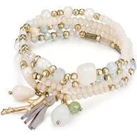 Lulu & Jane Armband gelbgold, mit Crystal