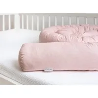 Loolay Nestchenschlange 100% ROSA Baumwolle Multifunktion PREMIUM Bettschlange Stoffschlange, (STAUBROSA Bettumrandung Krabbeldecke Babybett Umrandung Schlange Bett Kopfschutz, Zierkissen Bettrolle Dekokissen Zugluftstopper ALTROSA GESCHENK), LOOLAY®