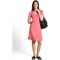 TOM TAILOR Sommerkleid Sommerkleid mit V-Ausschnitt und Viskose
