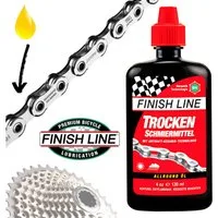 Finish Line Fahrrad-Montageständer Finish Line Trockenschmiermittel Fahrrad Keramik Kettenöl 120ml