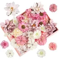 Kunstblume 30 Stück Kunstblumen zum Basteln, Mini Deko Blumen Künstlich, FOUORTUNATE-BEE, Hochzeit Party Home Handwerk