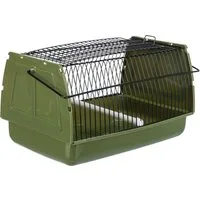 TRIXIE Tiertransportbox Transportbox - grün - 22 × 14 × 15 cm