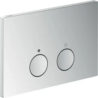 hansgrohe Axor FlushPlate Drückerplatte 42531000 für 2-Mengen-Spülung, Metall, chrom