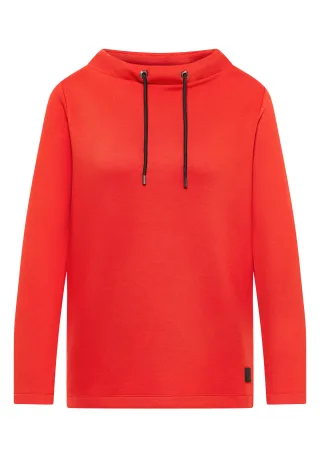 CECIL - Softes Piquée Shirt pumpkin orange - Gr. - XL