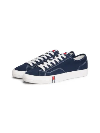Tommy Jeans Sneaker "ARCHIVE VULC Y2K" Freizeitschuh, Halbschuh, Schnürschuh mit Logoflagge im Plateau