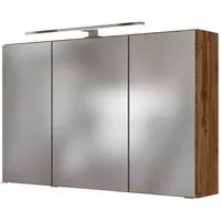 welltime Spiegelschrank Baabe Breite 100 cm, mit 3D-Effekt, dank 3 Spiegeltüren