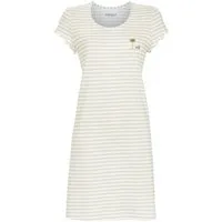 Ringella Nachthemd - geringeltes Sleepshirt mit Rundhalsausschnitt und kleinem Motivdruck 50% Baumwolle 50% Modal
