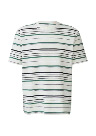 Q/S designed by - T-Shirt mit Streifen weiß - Gr. - L