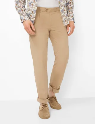 Eurex by Brax Herren Bundfaltenhose Style LUIS BEIGE, Beige, Gr. 24U