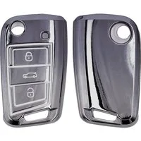 kwmobile Schlüsseltasche Autoschlüssel Hülle für VW Golf 7 MK7 (1-tlg), Schlüsselhülle Silikon Case Schlüssel Cover