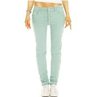 be styled Boyfriend-Hose Bequeme Boyfriend Hose mit Knopfleiste - Stretch Hose - Damen - j43p mit Stretch-Anteil