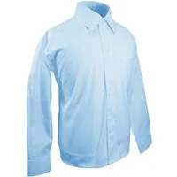 Paul Malone Langarmhemd Festliches Kinderhemd Jungenhemd uni - Jungen Hemd blau hellblau