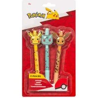 ak tronic Drehkugelschreiber Pokémon - Kugelschreiber 3er Set (NEU & OVP), (Pokémon Kugelschreiber 3er Set)