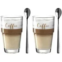 LEONARDO Tasse Leonardo Latte Macchiato Gläser Solo (4-teilig)