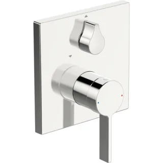 Hansa Wannenarmatur Hansaloft 87603003 Hansabluebox, eckige Rosette, chrom