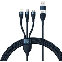 Baseus Flash Series USB-Kabel, USB-C / USB-A auf USB-C / Lightning / Micro-USB (120 cm), 3-in-1, 100 W, 1,2 m, Nylon, Aluminium