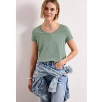 STREET ONE V-Shirt mit abgerundetem V-Ausschnitt