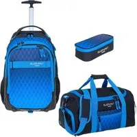 ELEPHANT Schulrucksack Schultrolley Trolley Hero Signature Schulrucksack (3 Teile Set), Rucksacktrolley Schule Rucksack Trolly, Sporttasche, Mäppchen Box +tsm