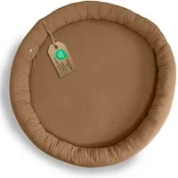 lilimaus Bodenkissen Sitzkissen für Kinder aus Musselin - Spielmatte & Kuschelecke, mit zarter Rüscheneinfassung - zum Lesen, Spielen & Kuscheln
