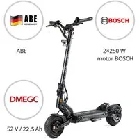 TEVERUN E-Scooter Teverun Blade Mini Pro eKFV E-Scooter mit Straßenzulassung, 20 km/h, (Packung), 22,5Ah DMEGC, 2×250W Bosch, ABE, Federung, APP
