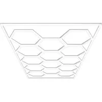 Barberpub Deckenleuchten BarberPub Hexagon Deckenleuchte LED Garage Light, LED wechselbar, Tageslichtweiß, 68970LM 6500K Hexagon LED Beleuchtung, 14 Grid