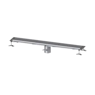 Kessel Ferrofix Kastenrinne 6015150 Edelstahl, 158x1550x58mm, Auslauf senkrecht