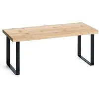 Basera® Regal Regal aus Bambus und schwarzem Metallgestell, 1-tlg., stapelbar