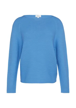 s.Oliver - Strickpullover blau - Gr. - 36