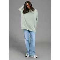Flashlights Strickpullover auch super leichtem Viskose-Material leichter Übergangspullover mit lockerem, modernen Schnitt