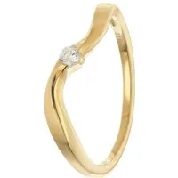 trendor Goldring 21148, Damenring Gold 333/8K mit Zirkonia