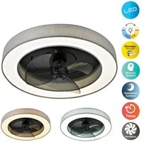 OTTO home LED Deckenleuchte Deckenventilator Vittor, CCT - über Fernbedienung, Dimmfunktion, Memoryfunktion, Nachtlichtfunktion, Ventilatorfunktion, mehrere Helligkeitsstufen, LED wechselbar, warmweiß - kaltweiß, inkl. Ventilator, dimmbar, CCT, Memor