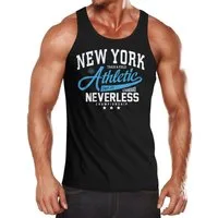 Neverless Tanktop Herren Tank-Top New York Athletic mit Print