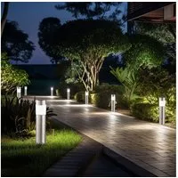 GLOBO LIGHTING LED Gartenleuchte, LED-Leuchtmittel fest verbaut, 12er Set LED Solar Steck Leuchten Garten Weg Außen Beleuchtung IP44