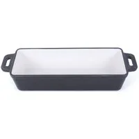 ECHTWERK Brotbackform ohne Deckel, Gusseisen, Emaille-Beschichtung, f. Backöfen, Grill BBQ, Induktion