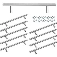 Clanmacy Möbelgriff 10-100X Stangengriff Schubladengriffe Küchengriff Schrankgriff Ø10~12 (20-St)