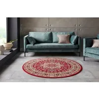 HANSE Home Teppich Parun Täbriz, rund, Höhe: 9 mm, Kurzflor, Orient, Teppich, Vintage, Esszimmer, Wohnzimmer, Flur