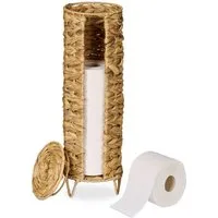 relaxdays Toiletten-Ersatzrollenhalter Toilettenpapier Aufbewahrung 4 Rollen (1-St)
