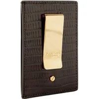 Tom Ford Kartenetui Portemonnaie Kartenetui Card Holder Geldbörse Wallet mit Clip Dust Bag, mit goldenem Clip auf der Rückseite