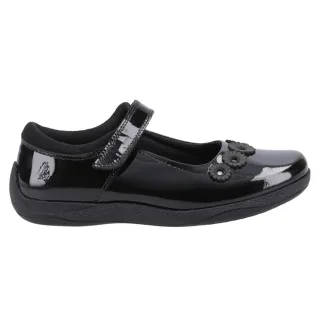 Hush Puppies - Mädchen Schul-Uniform-Schuhe "Christina", Leder (Schwarzer Lack)