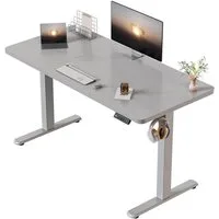 HOMALL Schreibtisch Schreibtisch Höhenverstellbarer mit Gedächtnis und Sitzerinnerung (2-lagige Hohenverstellung mit sitzender Erinnerungsfunktion und USB-Ladeanschluss)