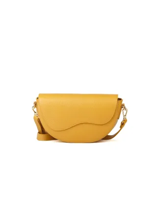 Giulia Monti Schultertasche Senfgelb
