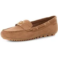 Tamaris Mokassin, Slipper, Schlupfschuh, Flats mit Ösen und modischen Durchzügen